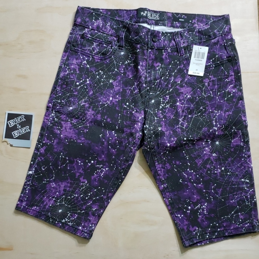 Purple GALAXY shorts